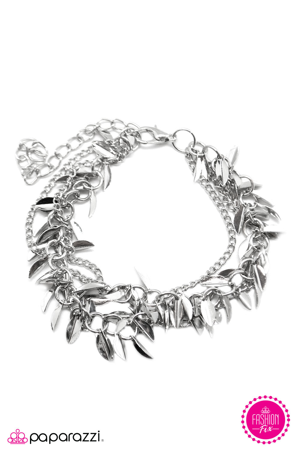 Paparazzi ♥ At Your Own Risk - Silver ♥ Bracelet