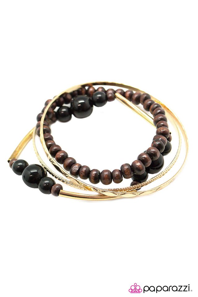 Paparazzi ♥ All or Nothing - Black ♥ Bracelet