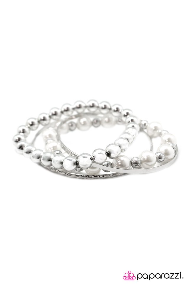 Paparazzi ♥ The Millennial - White ♥ Bracelet
