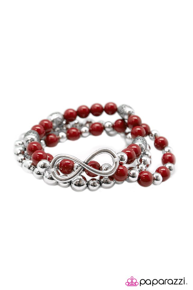 Paparazzi ♥ A Race Against Time - Red ♥ Bracelet