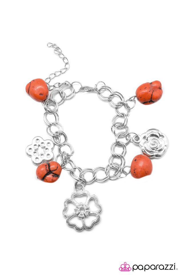 Paparazzi ♥ Rock Garden - Orange ♥ Bracelet