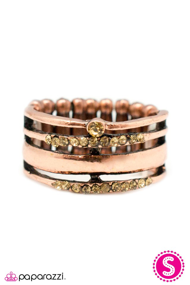 Paparazzi ♥ Up All Night - Copper ♥ Ring