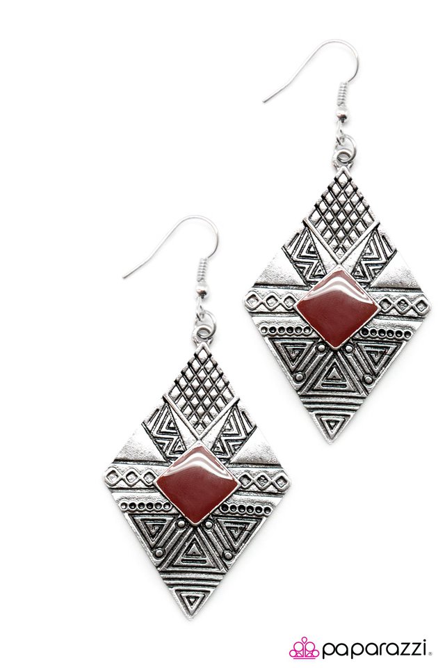 Paparazzi ♥ Jungle Cruz - Red ♥ Earrings