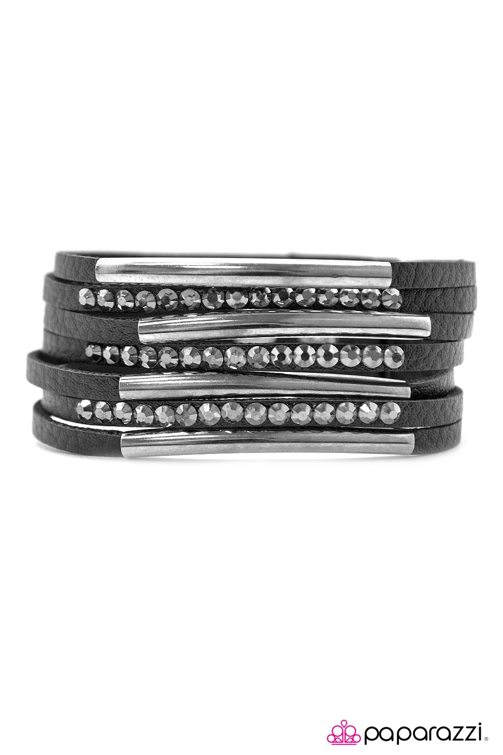 Paparazzi ♥ Exit Stage Left - Black ♥ Bracelet