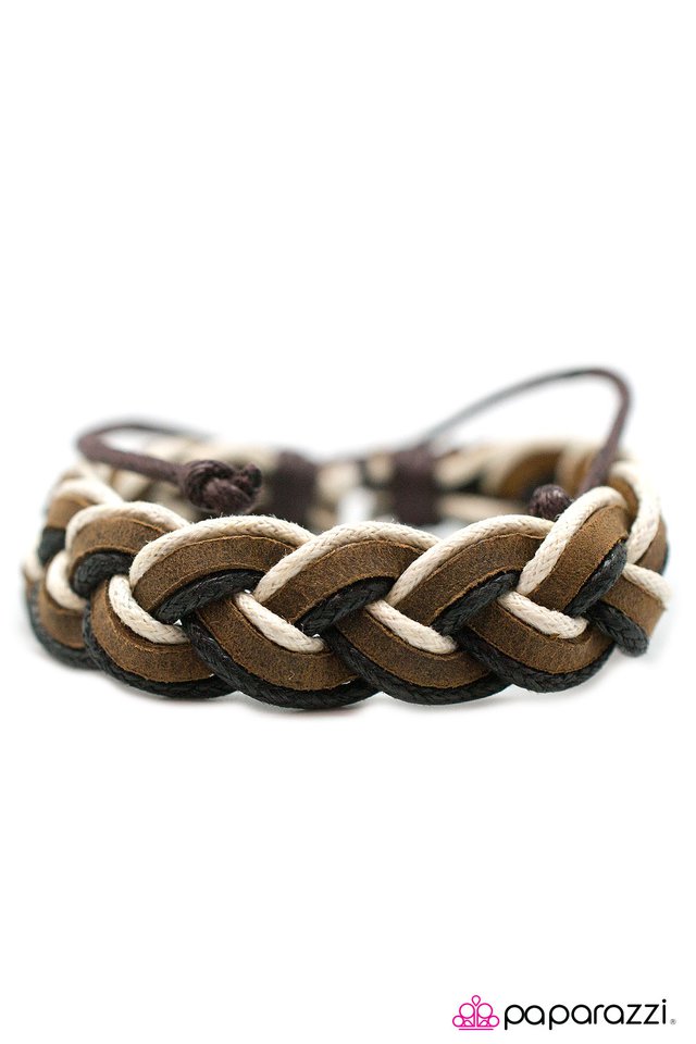 Paparazzi ♥ All Natural - Brown ♥ Bracelet