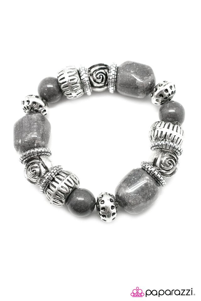 Paparazzi ♥ Rock Steady - Silver ♥ Bracelet
