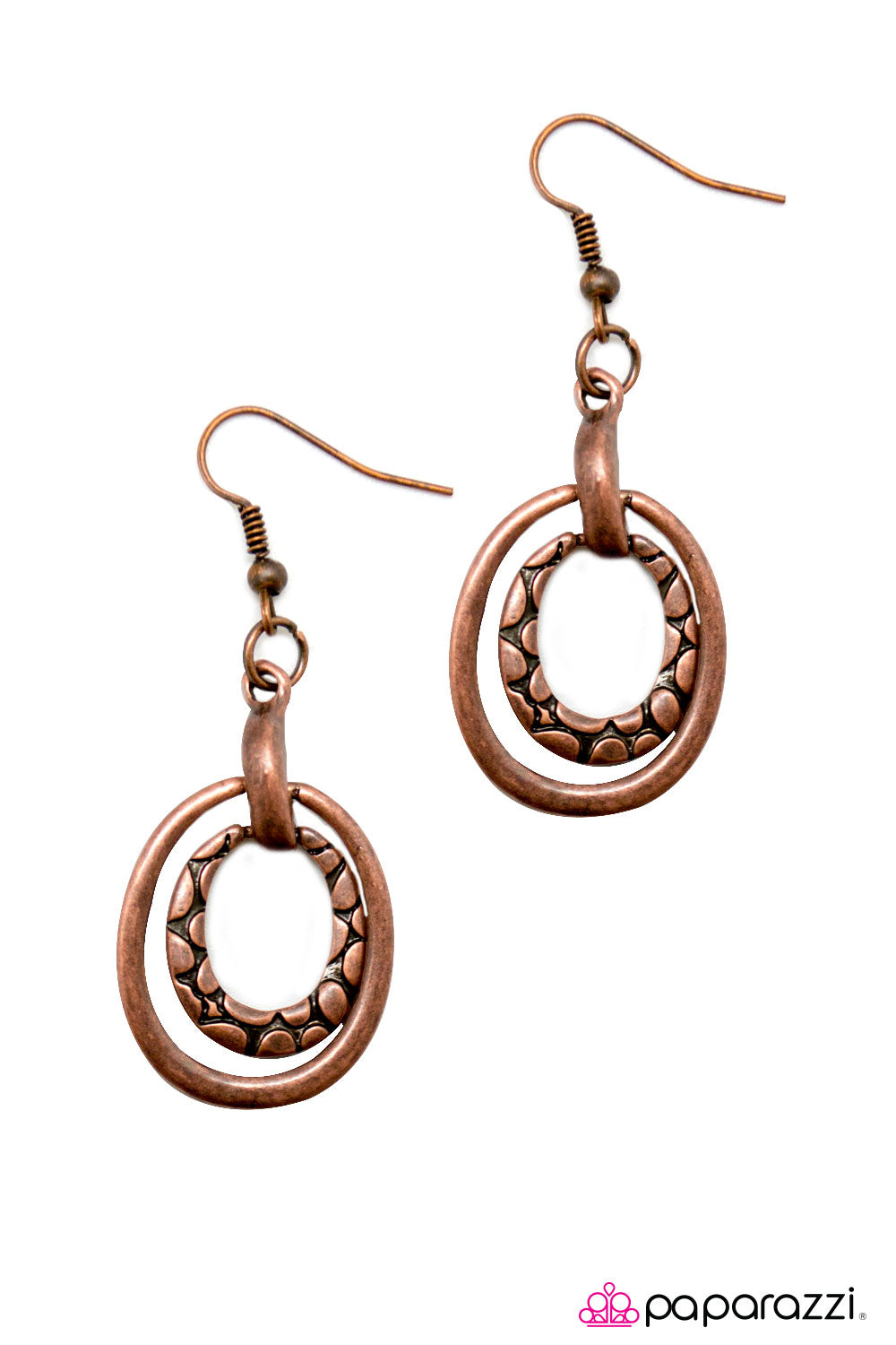 Paparazzi ♥ Hog Wild - Copper ♥ Earrings