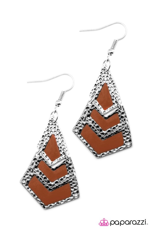 Paparazzi ♥ Wild Child - Orange ♥ Earrings