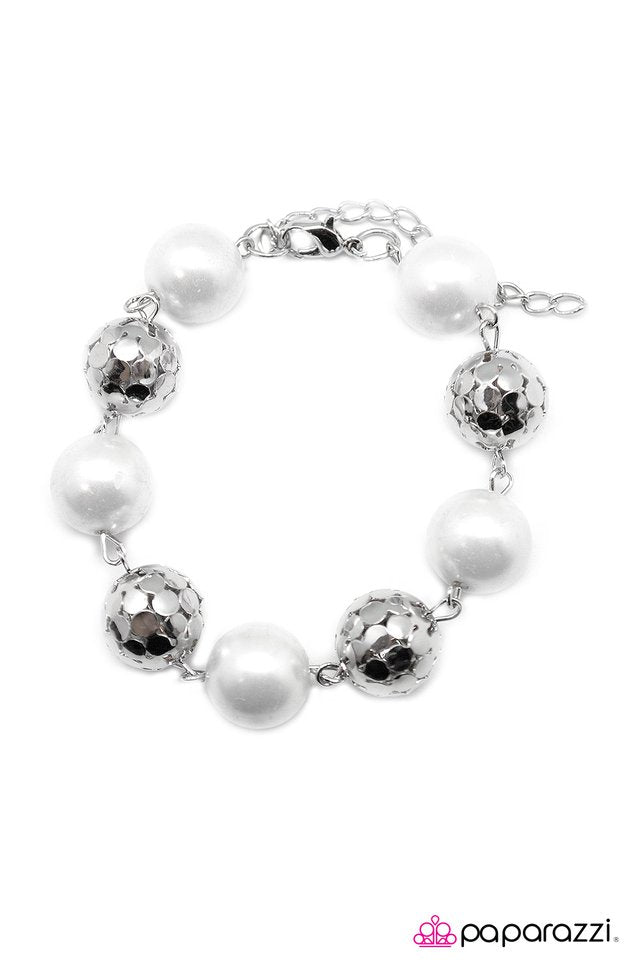 Paparazzi ♥ P.S. I Love You - White ♥ Bracelet