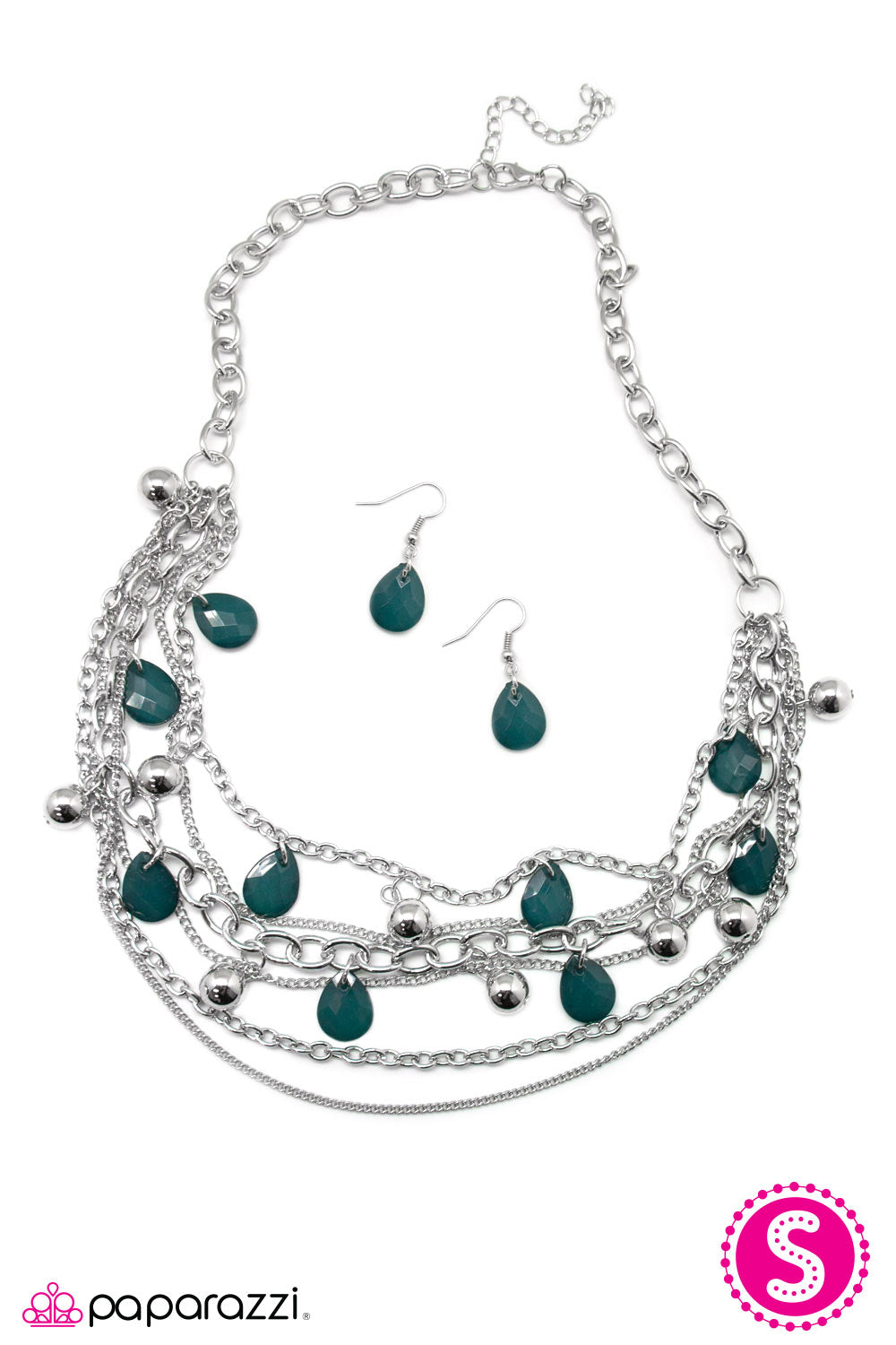 Paparazzi ♥ Cut and Run - Blue ♥ Necklace