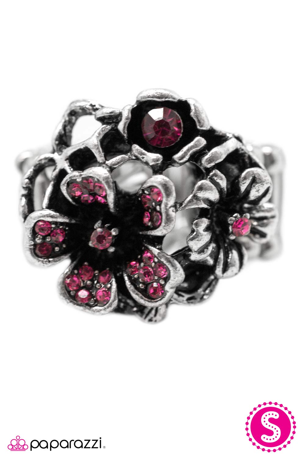 Paparazzi ♥ Growing Apart - Pink ♥ Ring