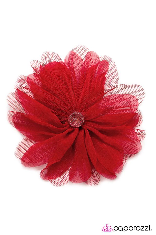 Paparazzi ♥ Side By Side - Red ♥ Hair Clip