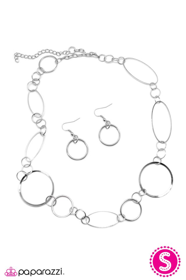 Paparazzi ♥ Jump Around - Silver ♥ Necklace