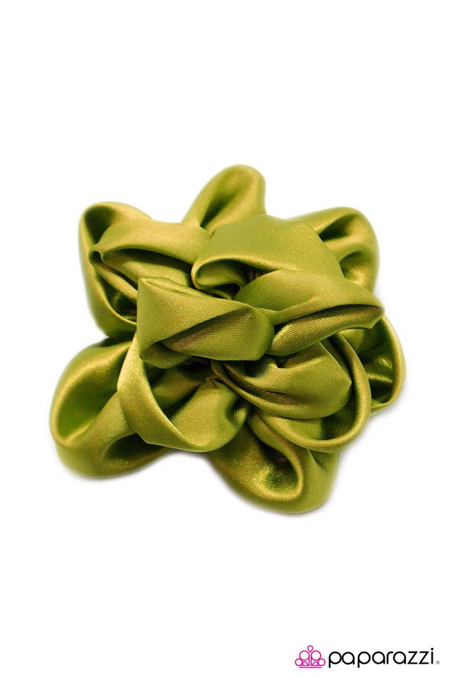 Paparazzi ♥ A Real Classic - Green ♥ Hair Clip
