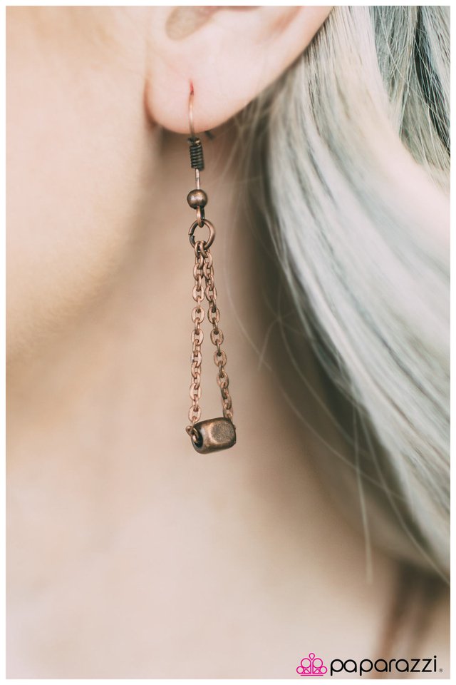 Paparazzi ♥ Easy As One Two Three - Copper ♥ Necklace