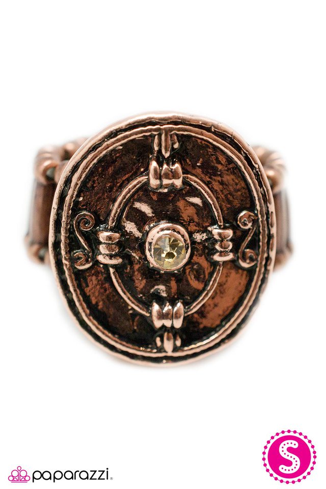 Paparazzi ♥ A Step In The Right Direction - Copper ♥ Ring
