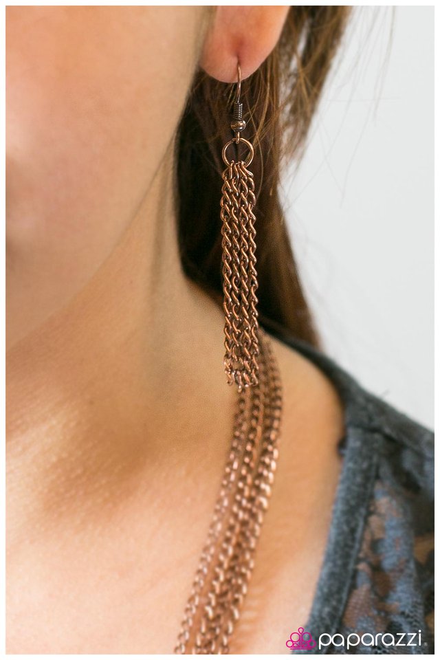 Paparazzi ♥ Positive Thinking - Copper ♥ Necklace