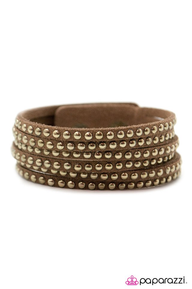 Paparazzi ♥ Rebel With A Cause - Brown ♥ Bracelet