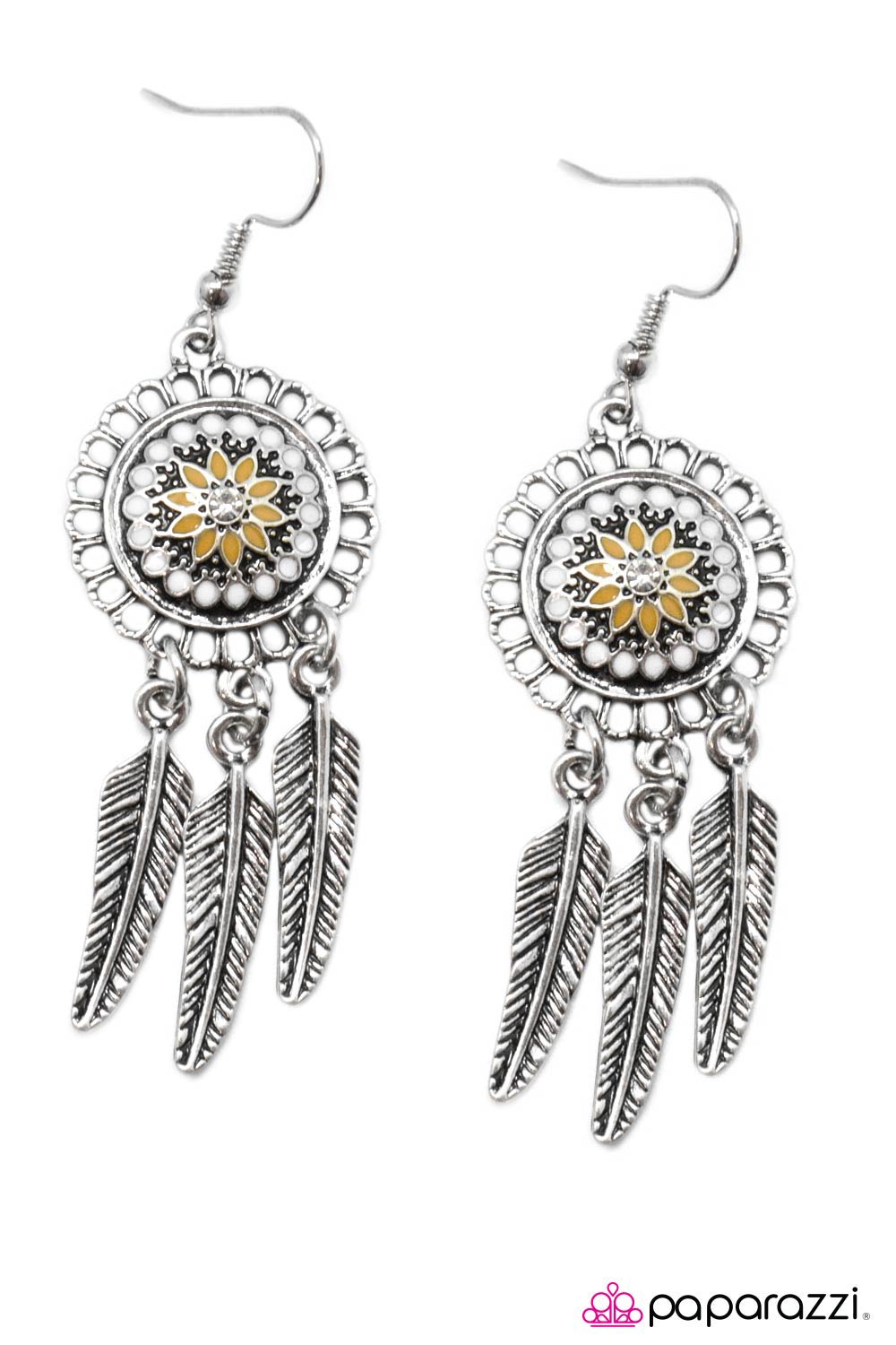 Paparazzi ♥ Not All Who Wander... - Yellow ♥ Earrings