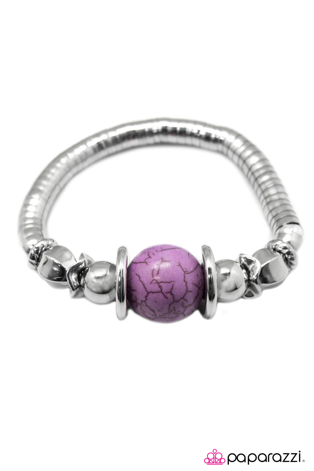 Paparazzi ♥ Brace Yourself - Purple ♥ Bracelet