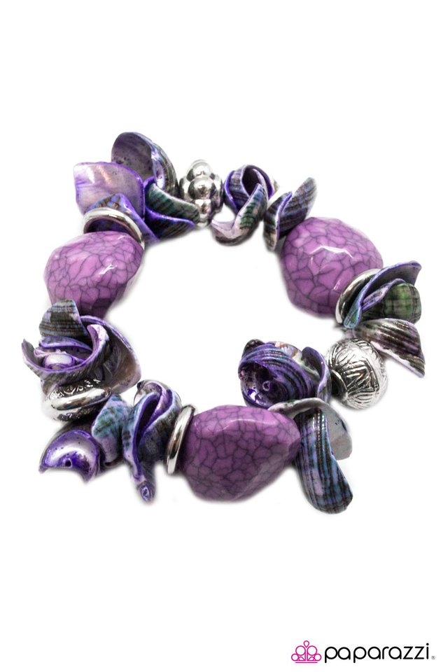 Paparazzi ♥ Shelling It Out - Purple ♥ Bracelet