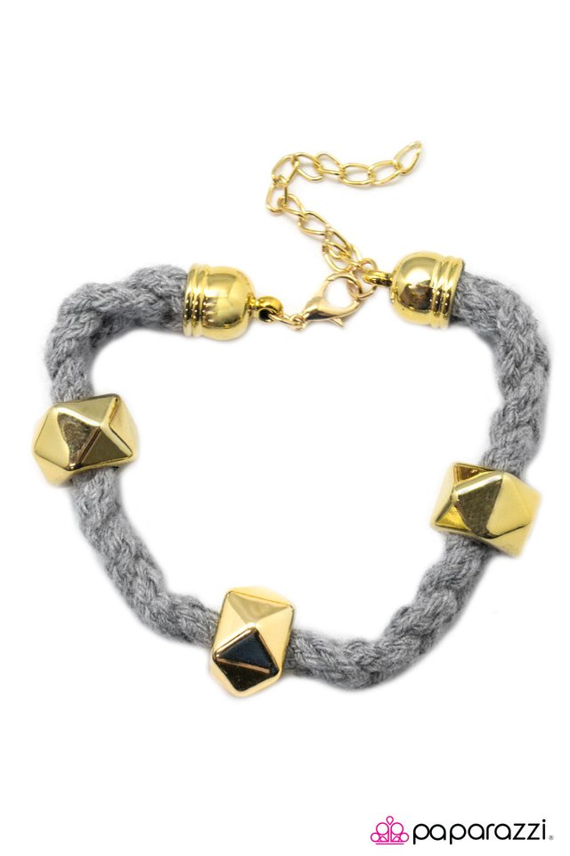 Paparazzi ♥ Feng Shui - Gray ♥ Bracelet