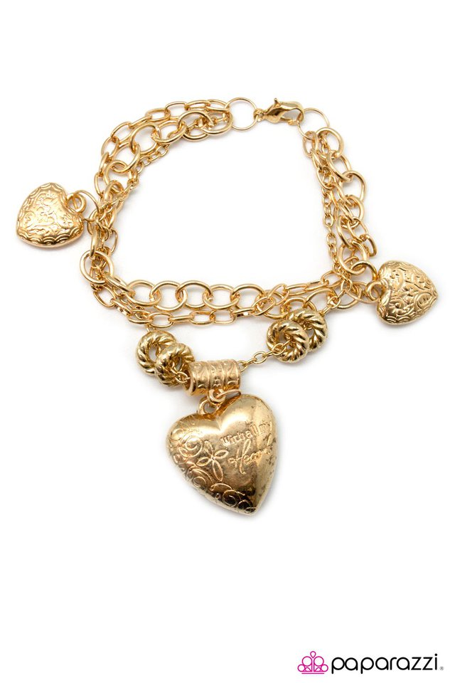 Paparazzi ♥ After My Own Heart - Gold ♥ Bracelet