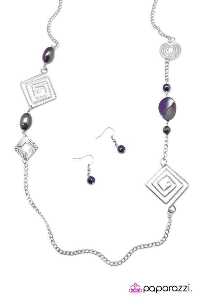 Paparazzi ♥ Bewilderment - Purple ♥ Necklace