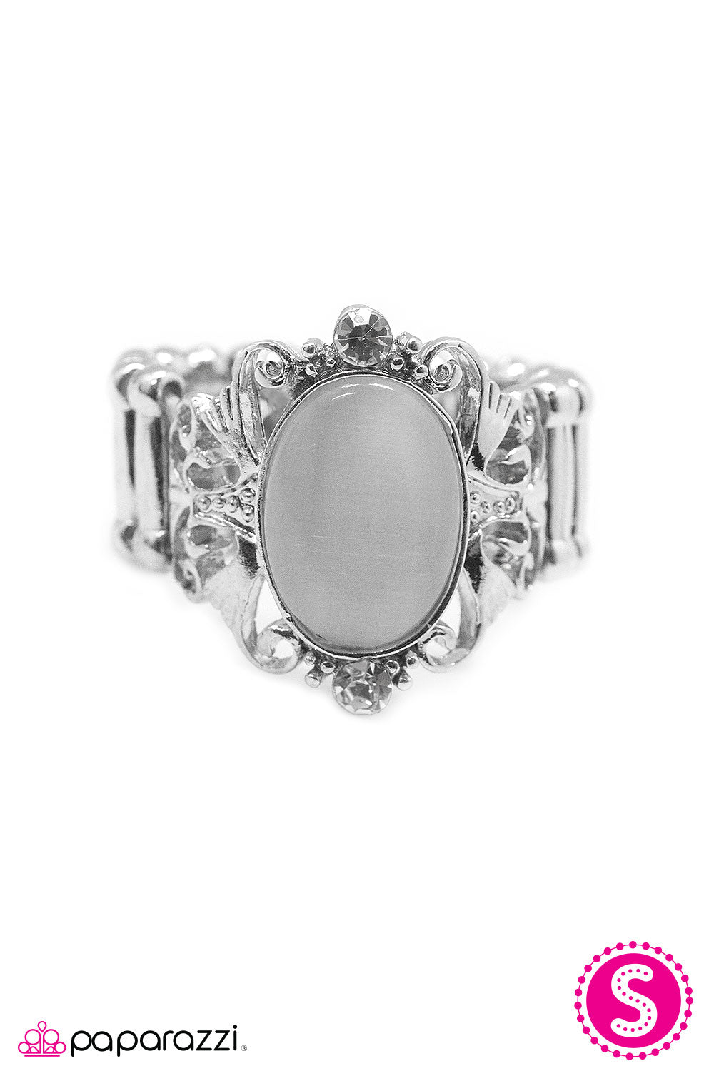 Paparazzi ♥ To Catch A Prince - White ♥ Ring