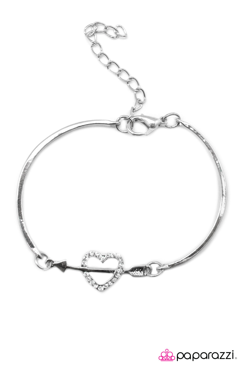 Paparazzi ♥ Cupids Arrow - White ♥ Bracelet
