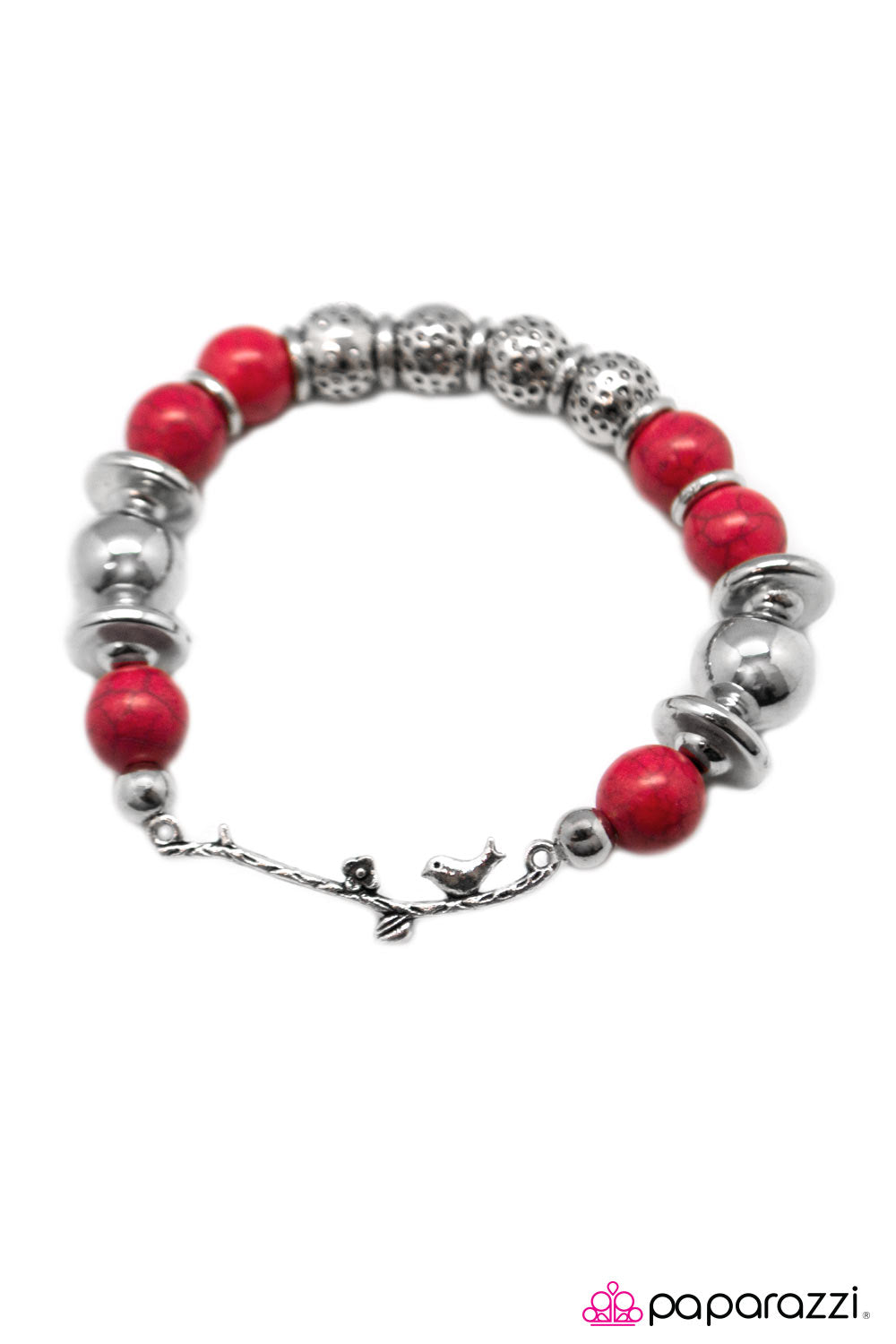 Paparazzi ♥ A Little Bird Told Me - Red ♥ Bracelet