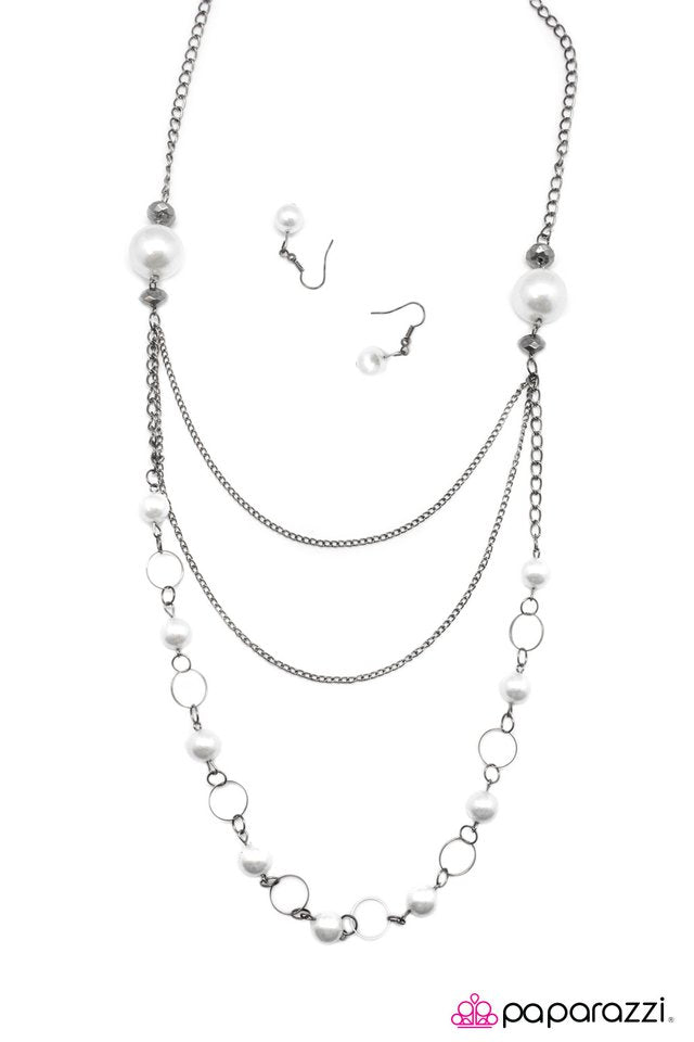 Paparazzi ♥ Casanova - White ♥ Necklace