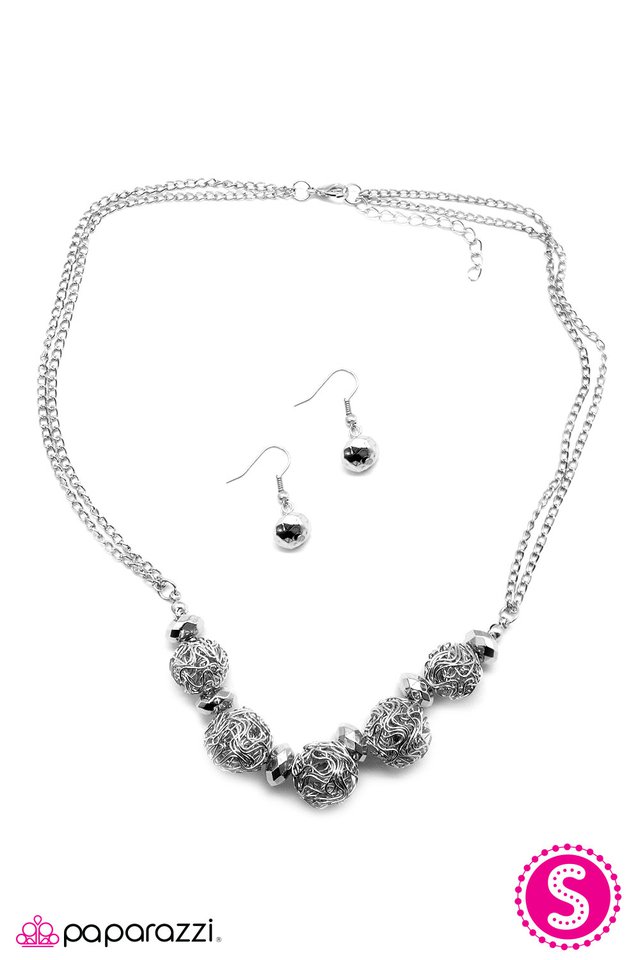 Paparazzi ♥ A Live Wire - Silver ♥ Necklace
