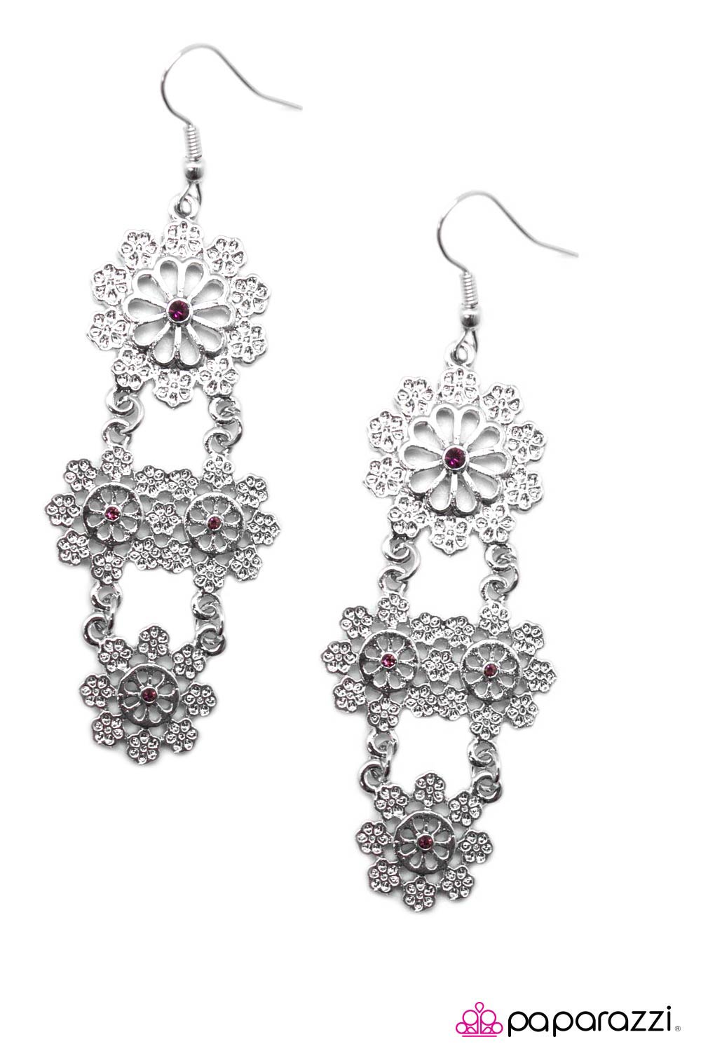 Paparazzi ♥ Just Chillin - Purple ♥ Earrings