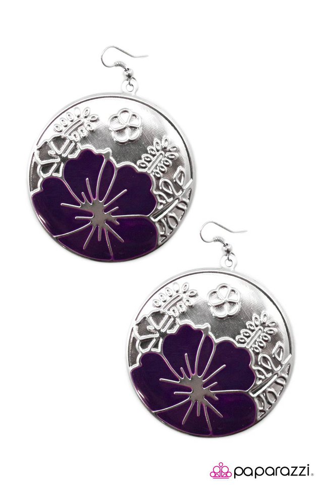 Paparazzi ♥ Welcome to Paradise - Purple ♥ Earrings