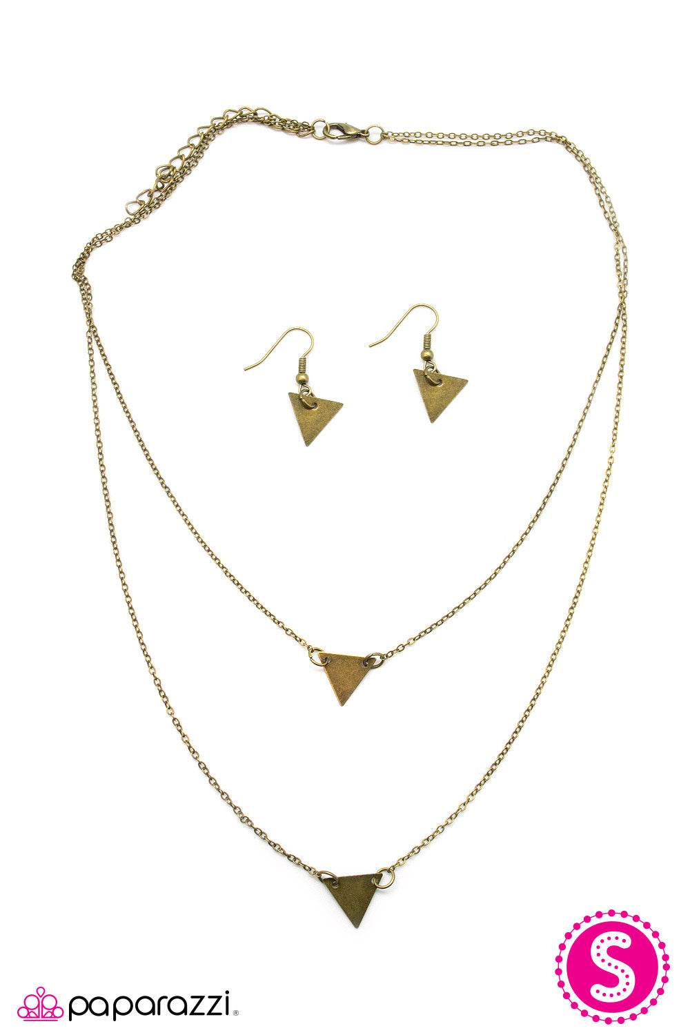 Paparazzi ♥ TRI A Little Tenderness - Brass ♥ Necklace
