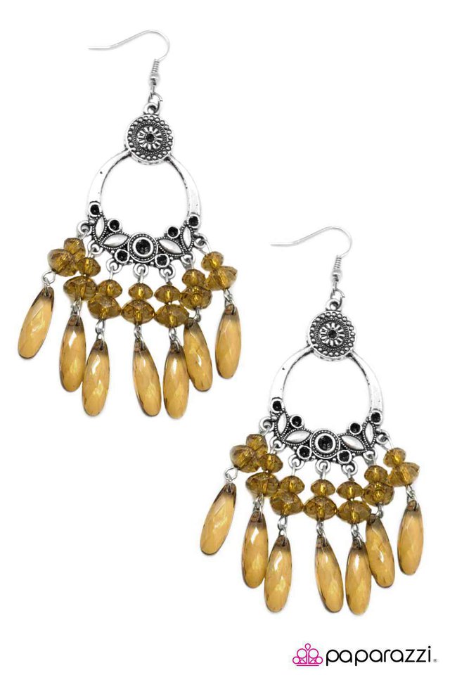Paparazzi ♥ My Wish List - Brown ♥ Earrings