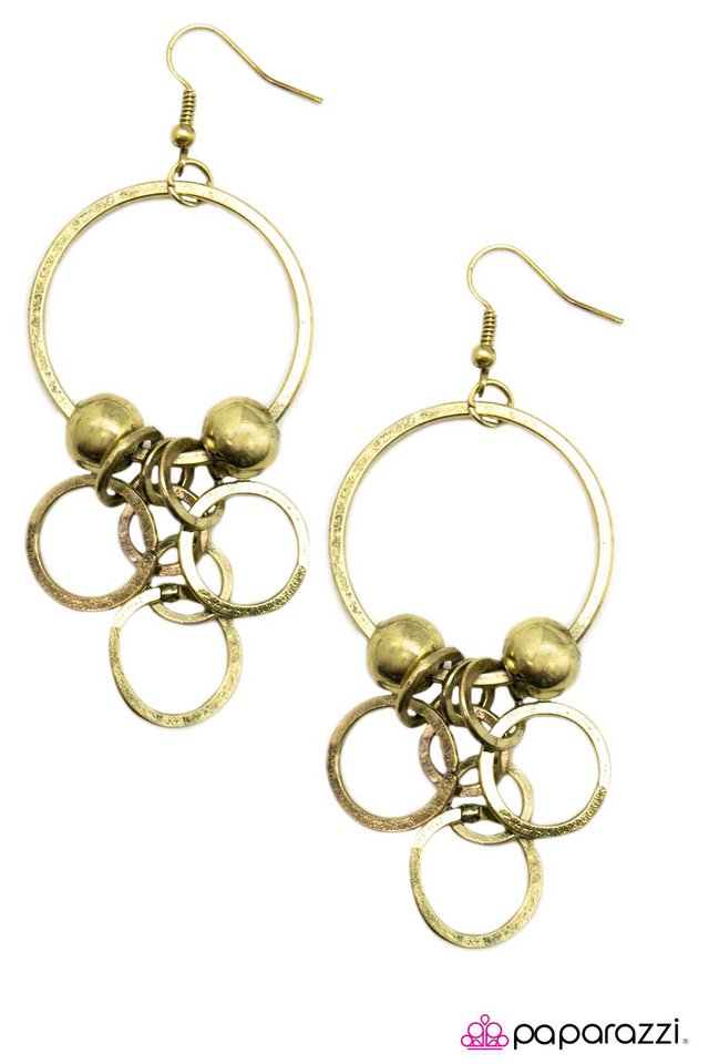 Paparazzi ♥ You Live and You Learn - Brass ♥ Earrings