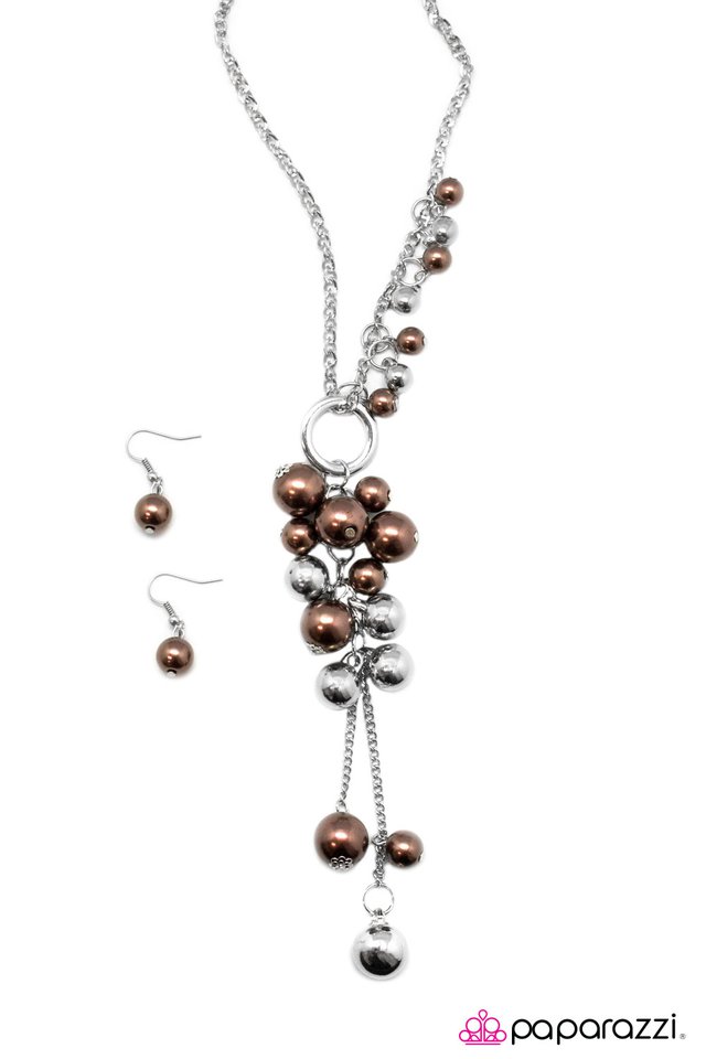 Paparazzi ♥ Party On! - Brown ♥ Necklace