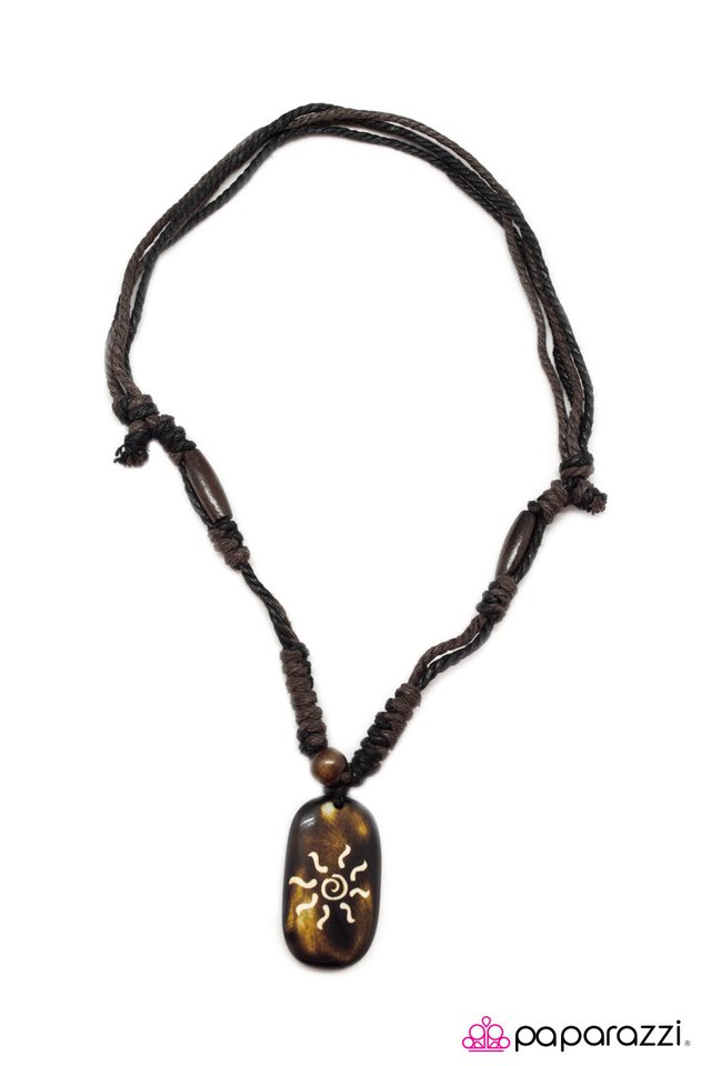 Paparazzi ♥ Tequila Sunrise - Brown ♥ Necklace