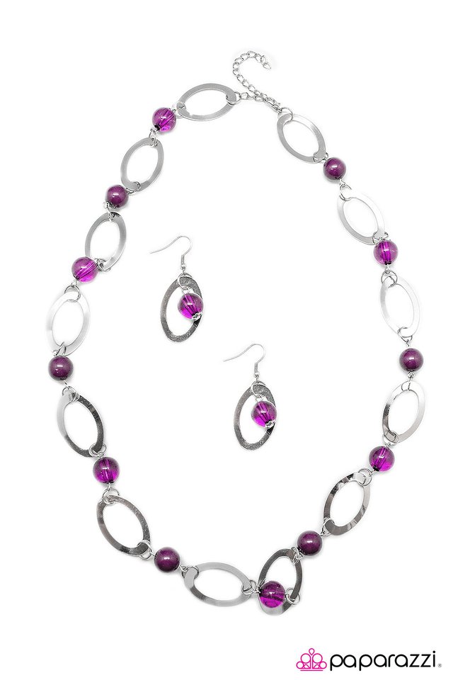Paparazzi ♥ Leisurely Luminous - Purple ♥ Necklace