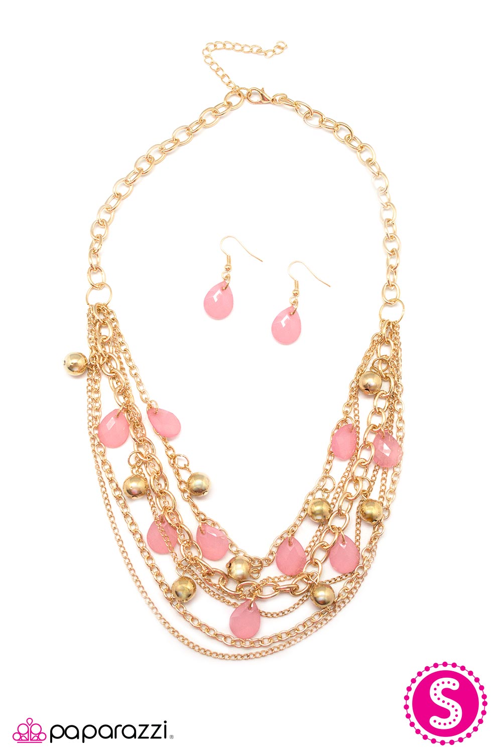 Paparazzi ♥ Cut and Run - Pink ♥ Necklace