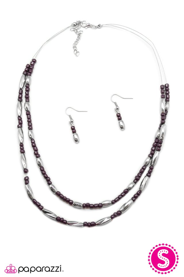 Paparazzi ♥ I Should BEAD So Lucky - Purple ♥ Necklace