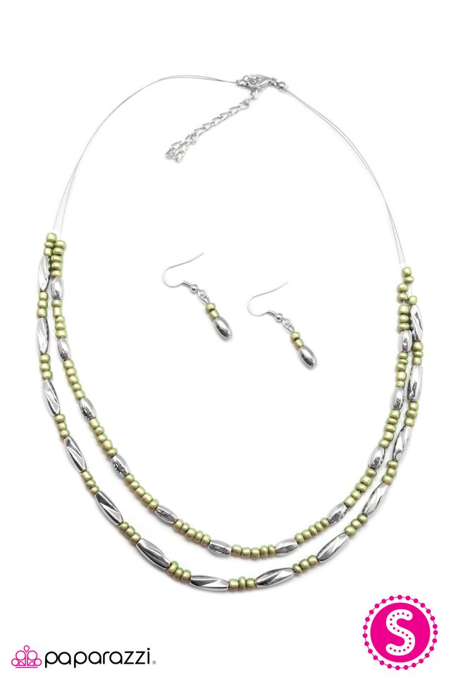 Paparazzi ♥ I Should BEAD So Lucky - Green ♥ Necklace