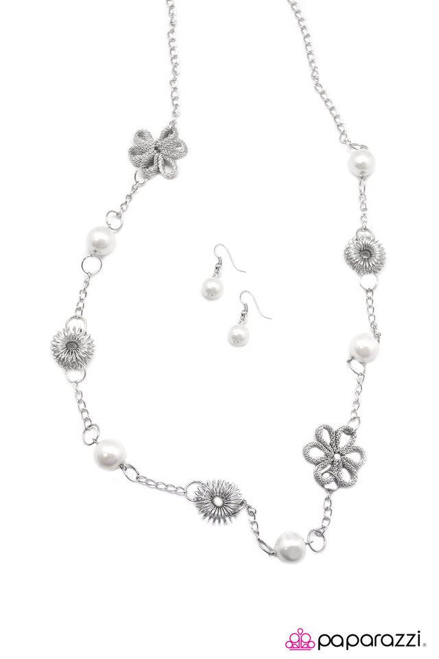 Paparazzi ♥ Namaste - White ♥ Necklace