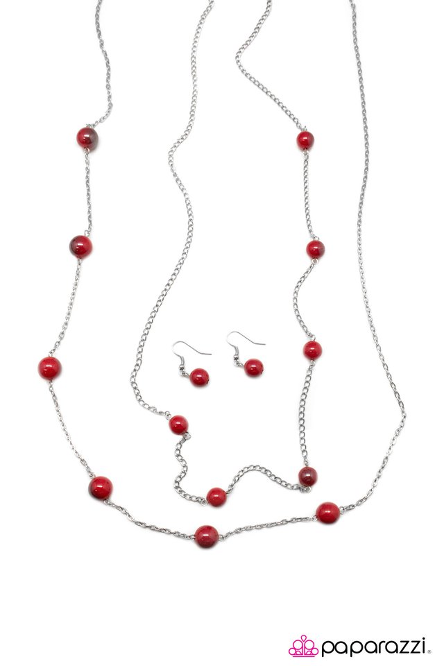 Paparazzi ♥ Take My Breath Away - Red ♥ Necklace