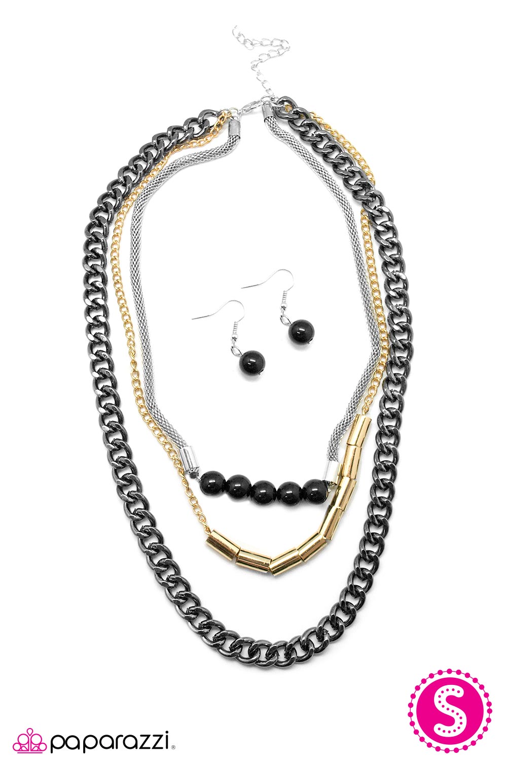 Paparazzi ♥ Young and Reckless - Black ♥ Necklace