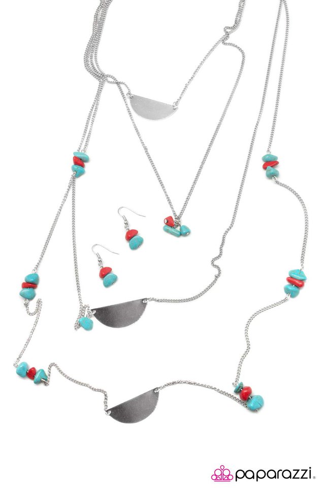 Paparazzi ♥ Back To The Stone Age - Blue ♥ Necklace