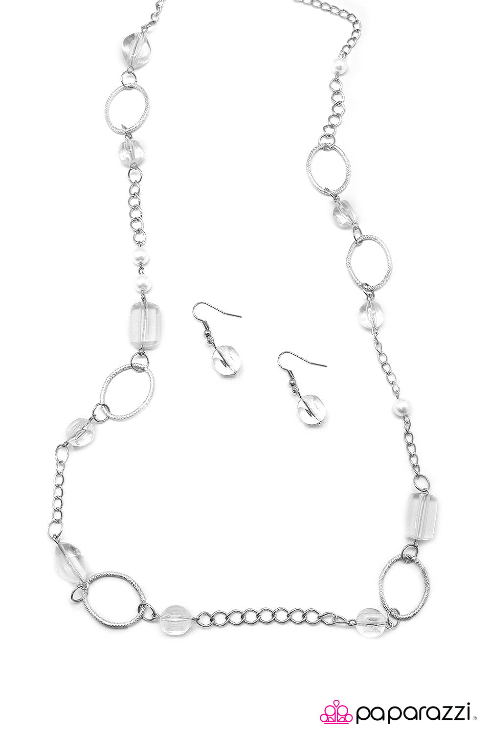 Paparazzi ♥ In Neutral - White ♥ Necklace