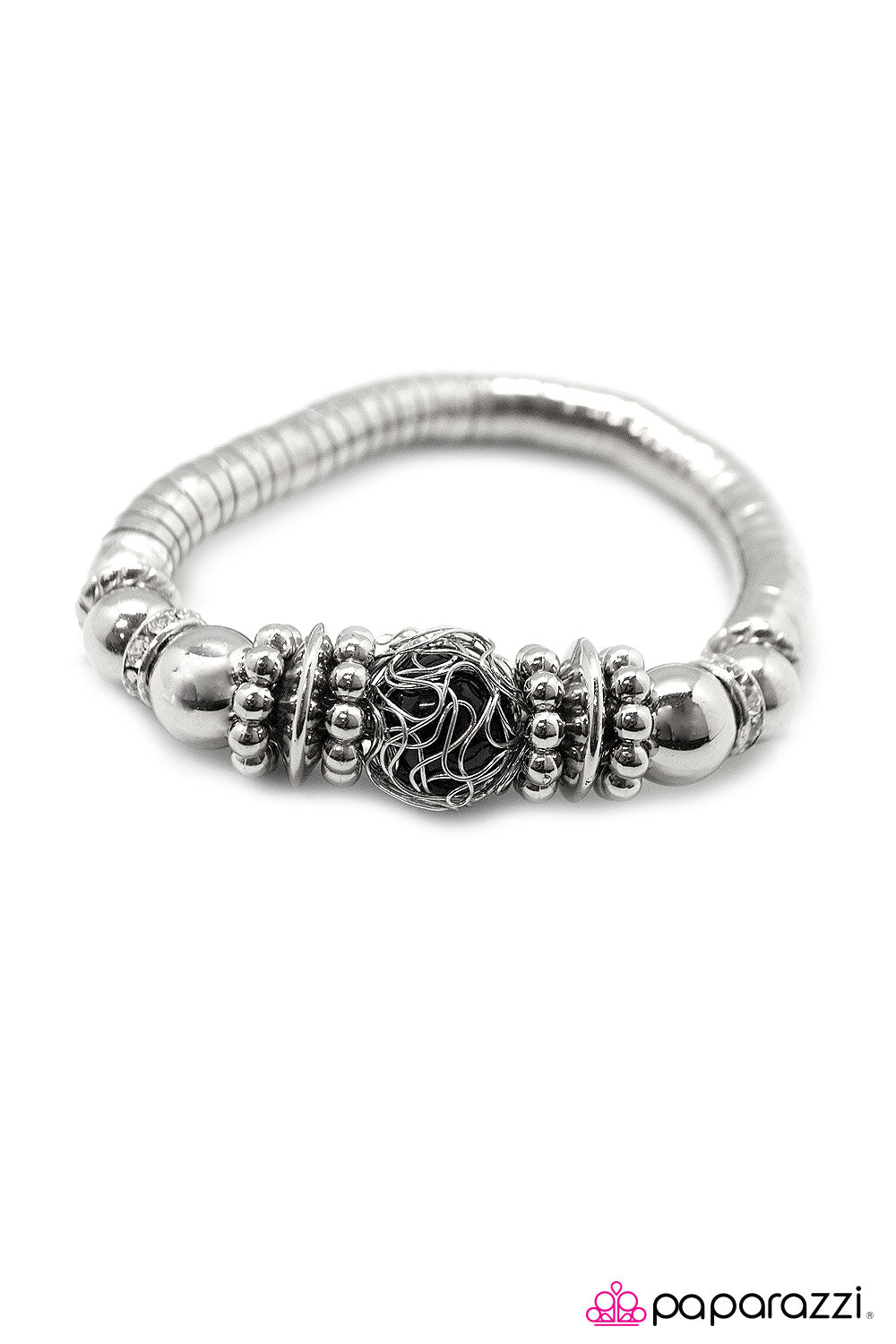 Paparazzi ♥ Let Your Guard Down - Black ♥ Bracelet